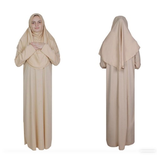 Size beige hijab - beige, prayer