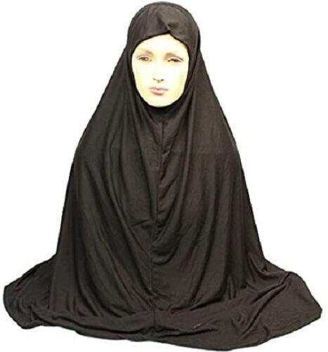 Khimar black long - black, muslim