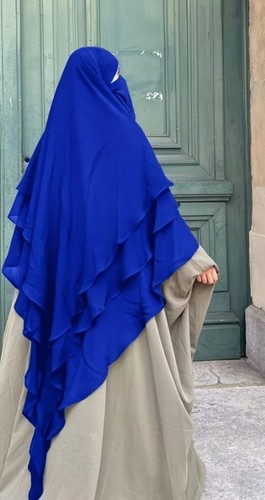 Tier chiffon khimar hijab - chiffon,