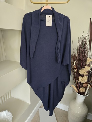 New khimar crepe navy - khimar,