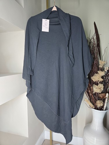 New khimar crepe slate grey - new,