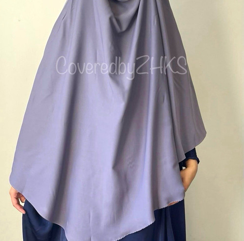 Women grey khimar hijab - grey, cape
