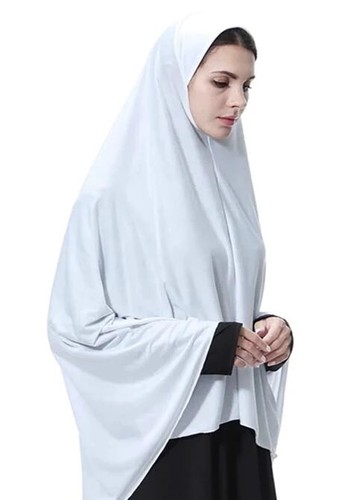 Khimar lycra white adults - khimar, long