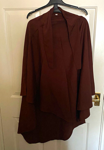 Women brown khimar - khimar, hijab
