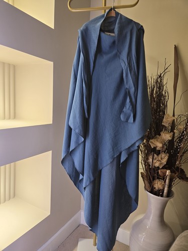 New dubai modest crepe denim - modest,
