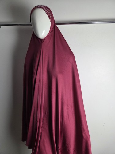 Pink diamante khimar - diamante, readymade