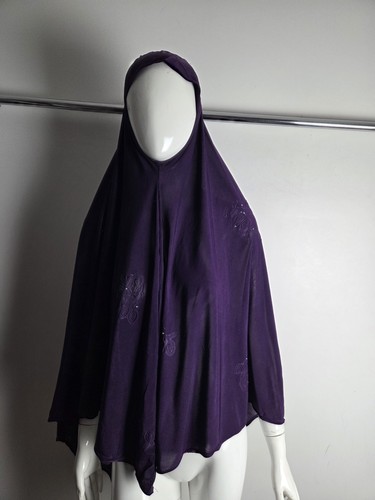 Dark purple khimar readymade - purple,
