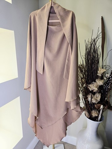 New khimar crepe camel - new,
