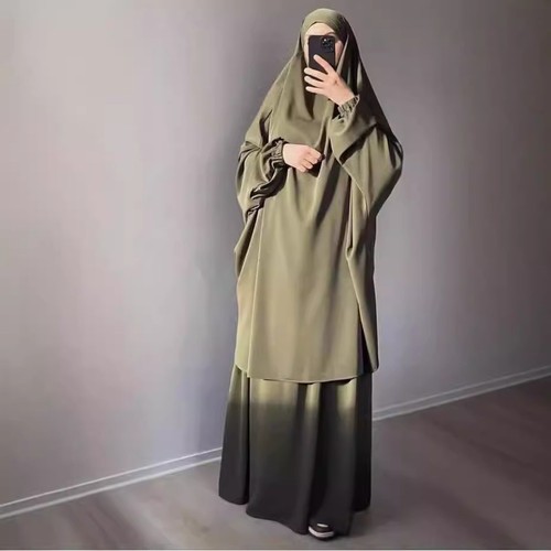 Khimar skirt 2pcs muslim - 2pcs,