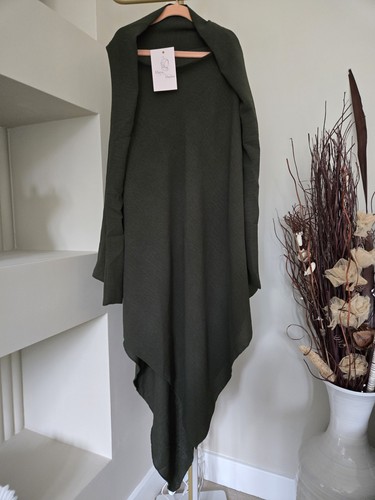 New khimar crepe forest - new, green