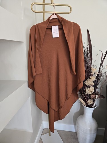 New khimar crepe rust brown - rust,