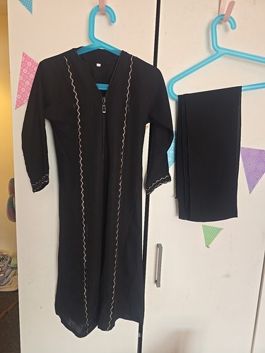 2pcs set kids girls abaya - 2pcs,