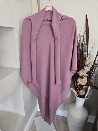 New khimar crepe mauve prayer - crepe,
